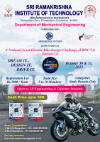 A National Level Electric Bike Design Challenge (EBDC’23), Season 3.0 Electric Bike Design Challenge Poster